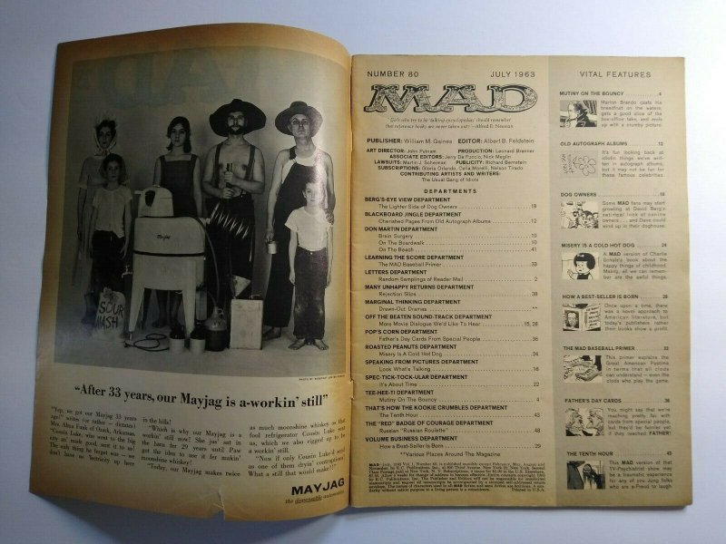 Mad Magazine July 1963 No 80  Mutiny On The Bouncy Pirate Ship The Eleventh Hour