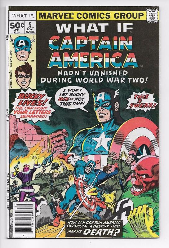 What If? #5 - Captain America Hadn't Vanished During WWII (Marvel, 1977) - VF