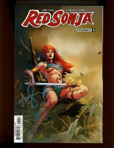 (2017) Red Sonja, Vol. 4, #4 - SIGNED BY AMY CHU! COVER VARIANT E! (9.0/9.2)