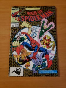 Web of Spider-Man #50 Direct Market Edition ~ NEAR MINT NM ~ (1989 Marvel) 