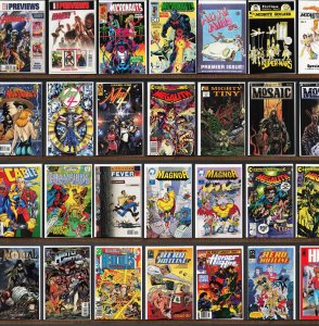 Huge Lot 130+ Comics with Marvel Previews, Hero Sandwich & More!
