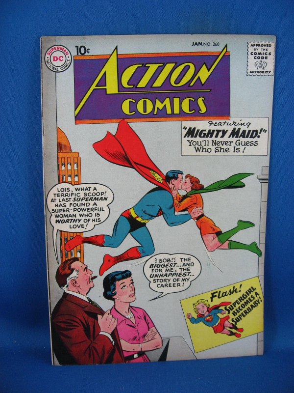 ACTION COMICS 260 VF SUPERMAN 1960 SUPERGIRL