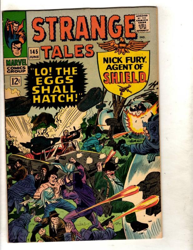Strange Tales # 145 VF/NM Marvel Comic Book Dr Strange Nick Fury Shield JF11