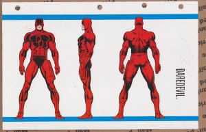 Official Handbook of the Marvel Universe Sheet- Daredevil
