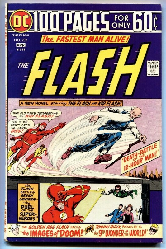 FLASH  #232 1973 Golden-Age Flash 100 page giant vf-