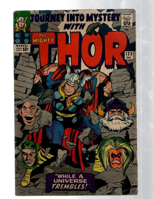 Journey Into Mystery # 123 FN Marvel Comic Book Thor Loki Odin Asgard Sif RB8