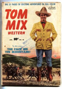 Tom Mix Western #40 comic book 1951 Fawcett-GOLDEN-AGE