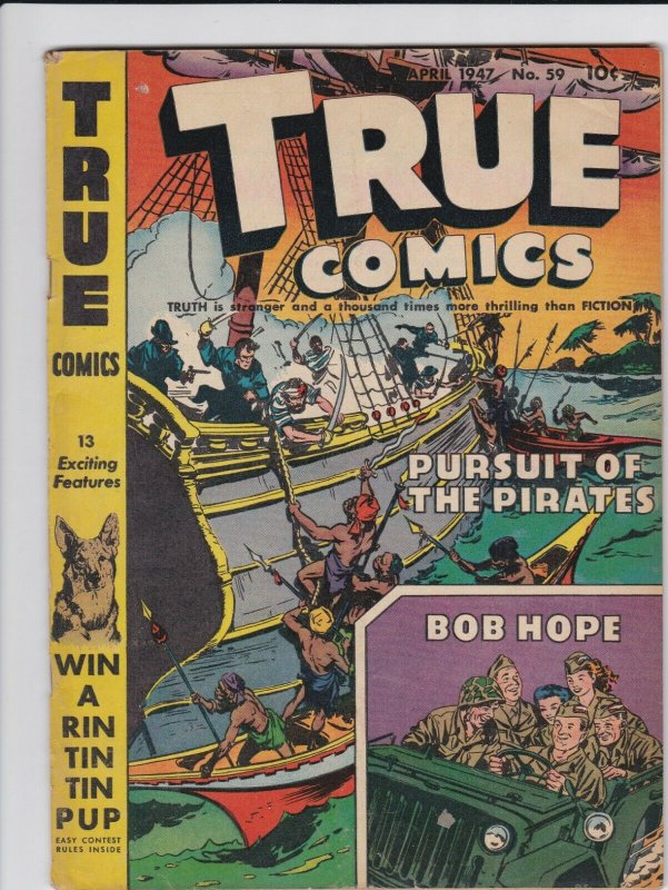 True Comics 59 VG-/VG  Bob Hope Cover Story (April 1947) 