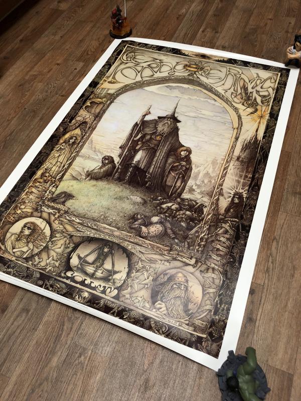 Lord of the Rings 1988 27x39 J.Cauty Poster