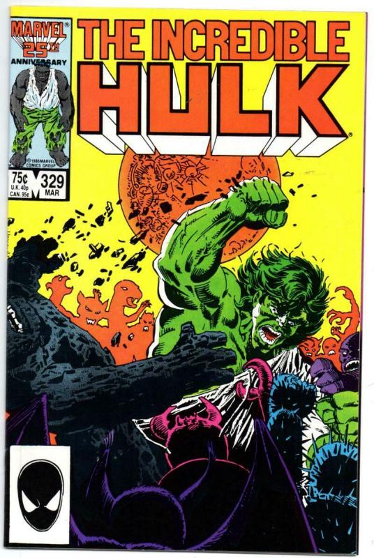 HULK #329, VF/NM, Incredible, Bruce Banner, 1968 1987, more Marvel in store