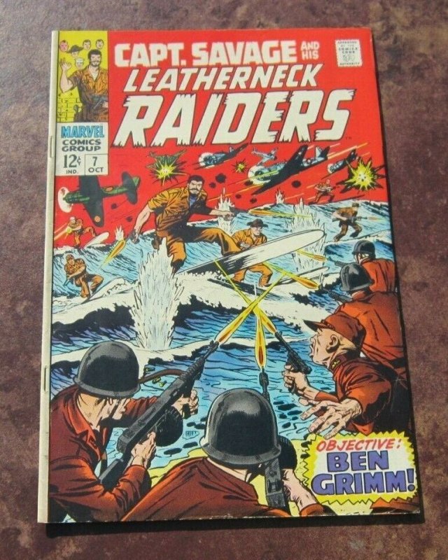 Captain Savage and his Leatherneck Raiders #7 FN 1968 Marvel Silver Age Comic