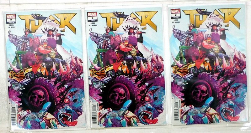 Thor Lot of 3 #2 x3 (2018) Marvel Comics 1st Print Comic Books