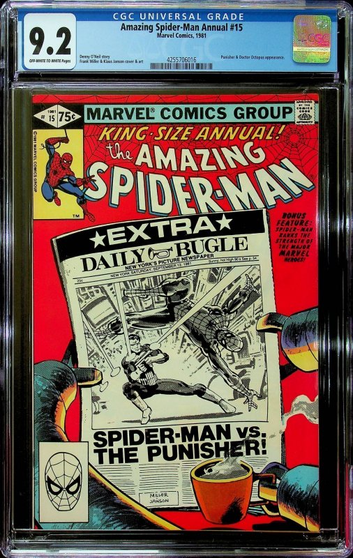 The Amazing Spider-Man Annual #15 (1981) - CGC 9.2 - Cert #4255706016