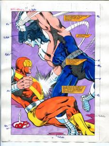 Justice Machine #24 Page #14 1988 Original Color Guide