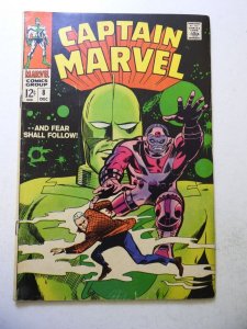 Captain Marvel #8 (1968) 1st App of Cyberex! VG+ Condition