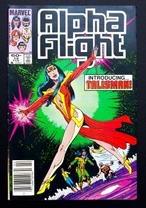 Alpha Flight #19 (1985) - Newsstand [KEY] 1st Appearance of Talisman - NM!