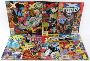 X-Force Lot of 8 #27, 28, 30, 57, 58, 59, 1, 3 Marvel (1993) Comic Books