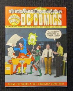 1976 Amazing World of DC COMICS Magazine #10 FN+ 6.5 Superman / Justice League