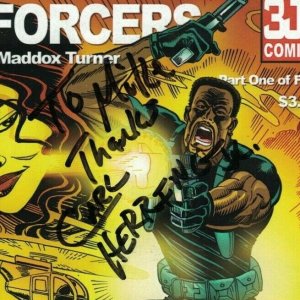 the Enforcers #1 FN featuring Maddox Turner signed by Herring - 3JP comics 2010 