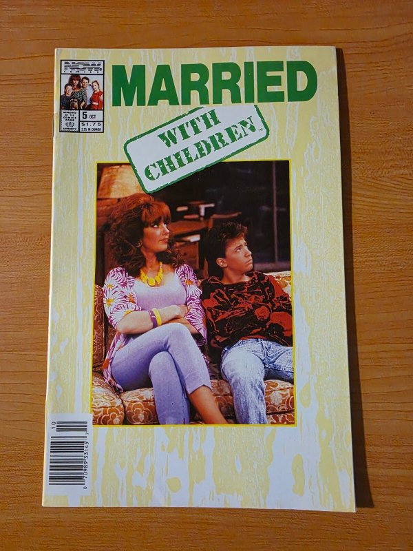 Married with Children #5 Newsstand Variant ~ NEAR MINT NM ~ 1990 NOW Comics