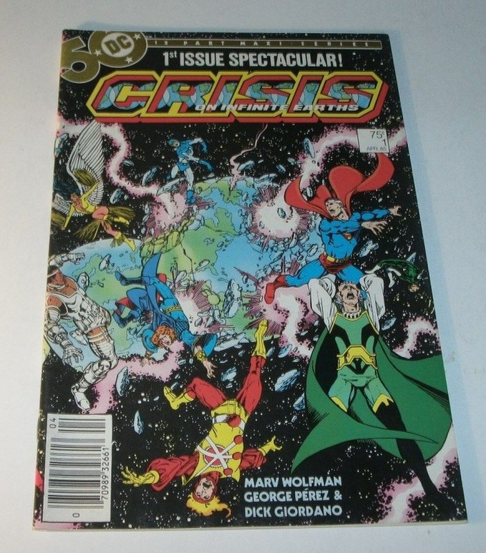 Crisis on infinite Earths #1 DC Bronze Age Comic Book Super-Heroes George Perez