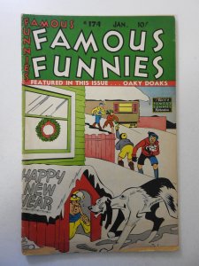 Famous Funnies #174 (1949) GD Condition 1 in spine split