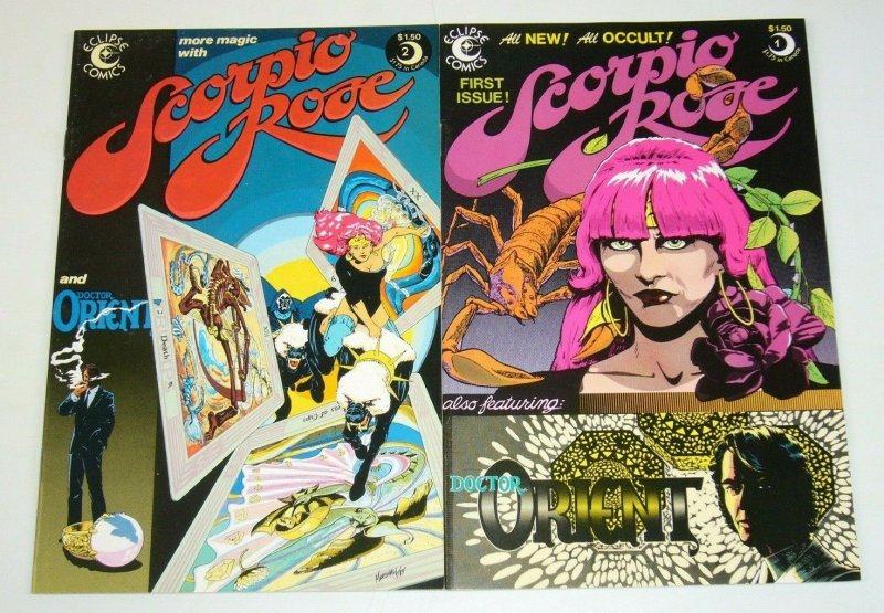 Scorpio Rose #1-2 FN/VF complete series STEVE ENGLEHART bad girl eclipse comics