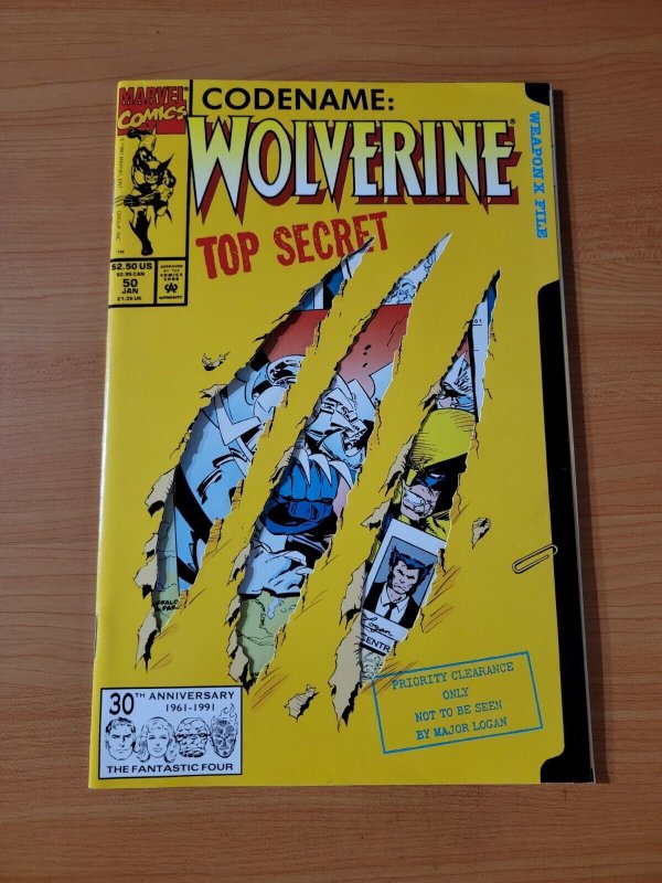 Wolverine #50 Direct Market Edition ~ NEAR MINT NM ~ 1992 Marvel Comics