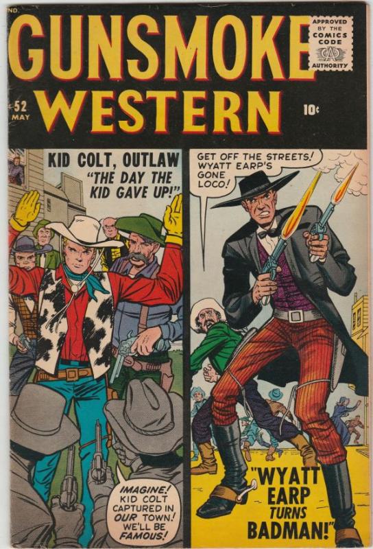 Gunsmoke Western #52 (May-59) FN/VF+ High-Grade Kid Colt