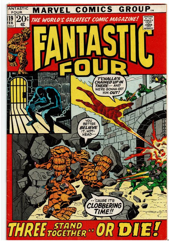 Fantastic Four #119, 4.0 or Better *KEY* Black Panther to Black Leopard