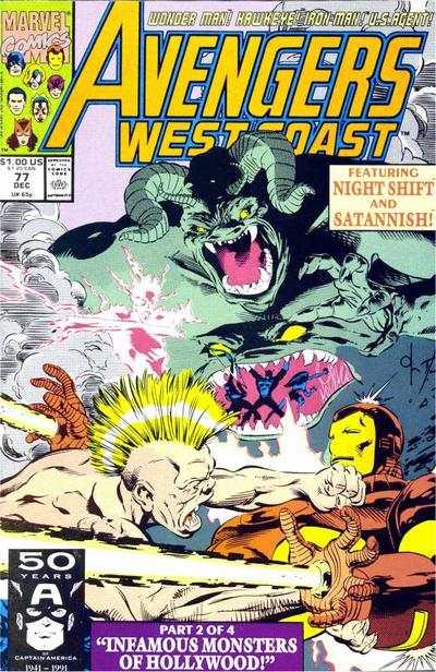 Avengers West Coast #77, NM- (Stock photo)