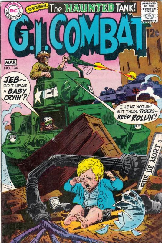 G.I. Combat #134 (Mar-69) FN Mid-Grade The Haunted Tank