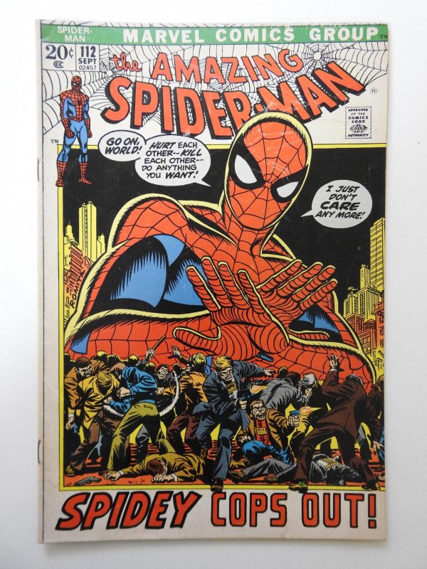 The Amazing Spider-Man #112 (1972) VG- Condition! Moisture stain