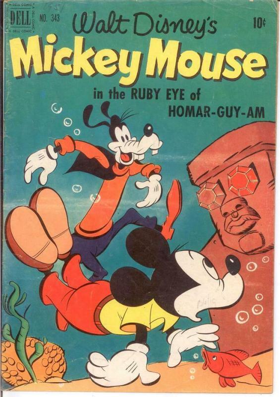 MICKEY MOUSE F.C. 343 VG COMICS BOOK