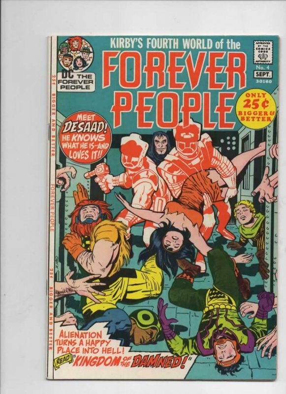 FOREVER PEOPLE #1 2 3 4 5 6 7 8 9 10 11, Jack Kirby, 1971, Darkseid, Signed, HG