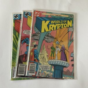 World Of Krypton 1 2 3 Lot Run Set Fine+ Fn+ 6.5 Dc Comics