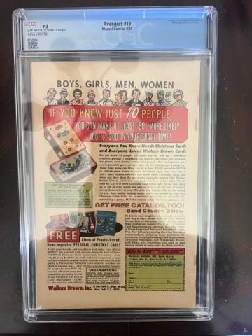 The Avengers #19 (1965) - CGC 7.5! 1st Swordsman!