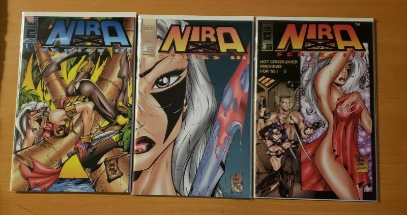 Nira X Cyberangel Series III 1-3 Complete Run! ~ NEAR MINT NM ~ 1995 Entity