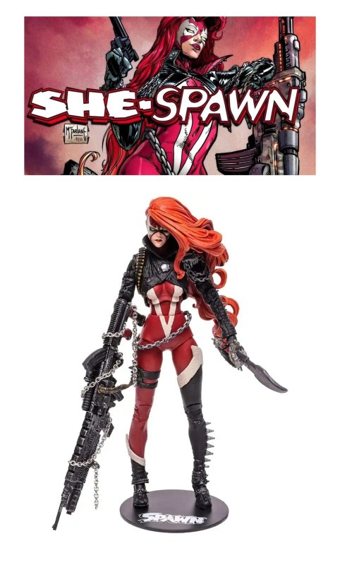 • She Spawn 7 Action Figure Deluxe Box Set with Eight Accessories ~ Awesome!!!