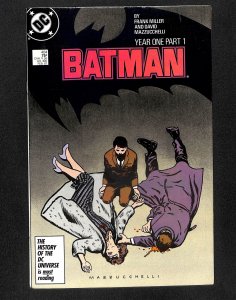 Batman #404 VF- 7.5 Year One Part 1 Frank Miller!
