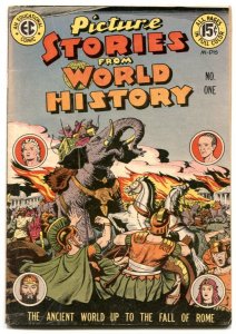 Picture Stories From World History #1 1947- EC comics-VG+