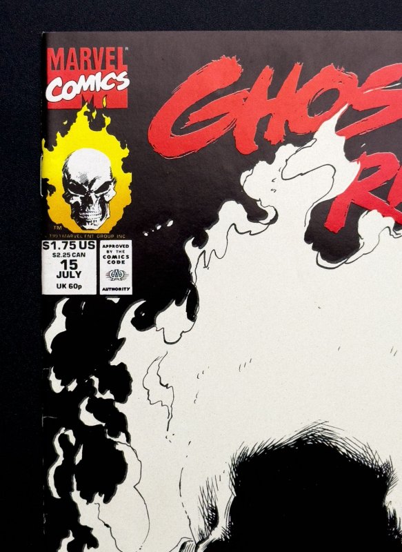 Ghost Rider #15 (1991) - ? [KEY] 1st Danny Ketch Glow in the Dark Cover