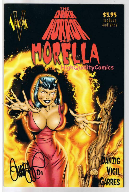 DARK HORROR OF MORELLA #1, NM, Signed Tim Vigil, Glenn Danzig, Verotik