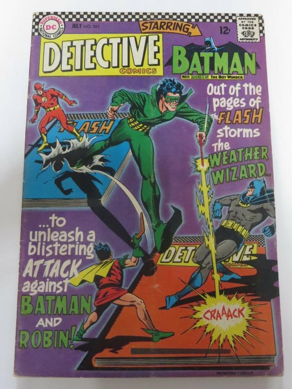 DETECTIVE 353 VG plus  July 1966 Flash! Sub. crease COMICS BOOK