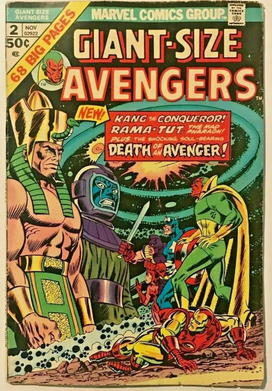 GIANT-SIZE AVENGERS#2  VG 1974 MARVEL BRONZE AGE COMICS