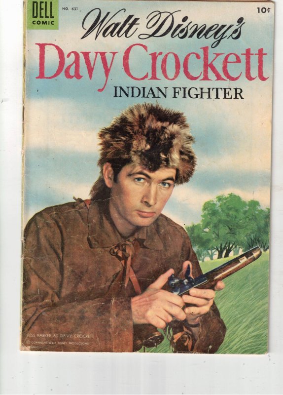 Four Color #631 (1955) FN Mid-Grade Davy Crockett, Fess Parker Photo Cover Wow!