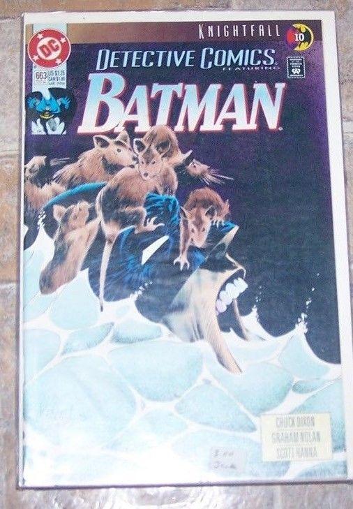 DETECTIVE COMICS  # 663 BATMAN 1993, DC  KNIGHTFALL PT 10 AZRAEL 