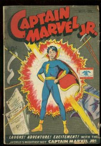 CAPTAIN MARVEL JR #33 1945-ROBOT BATTLE-WW II ERA ISSUE G