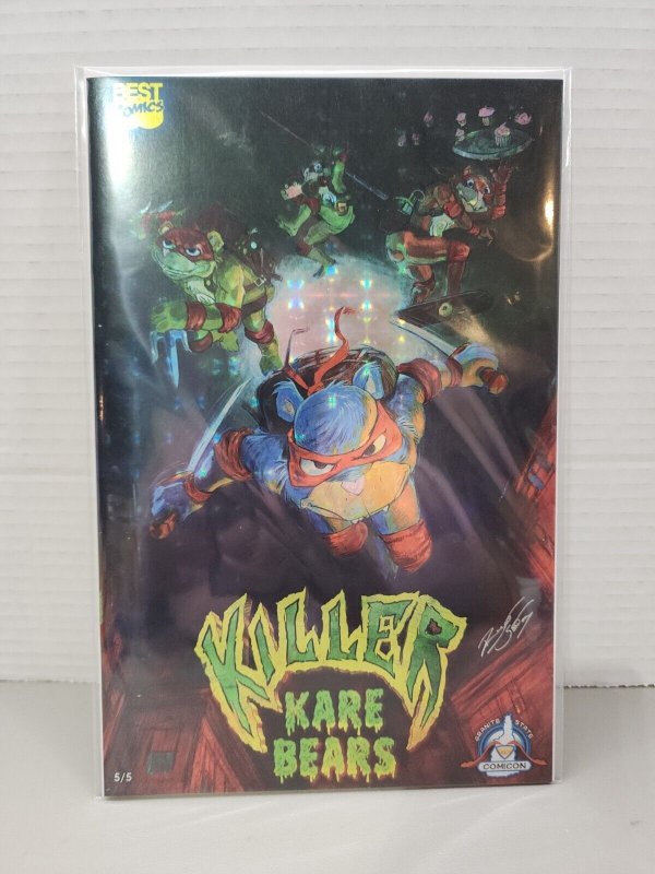 Rare Killer Kare Bears TMNT Mutant Mayhem Homage Chrome Foil #5/5 NM/M