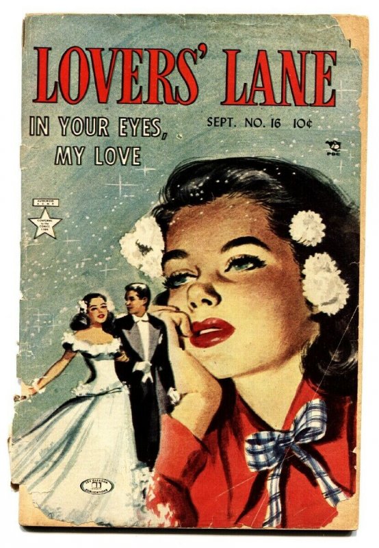 Lovers' Lane #16 1951- Golden Age Romance- wedding cover